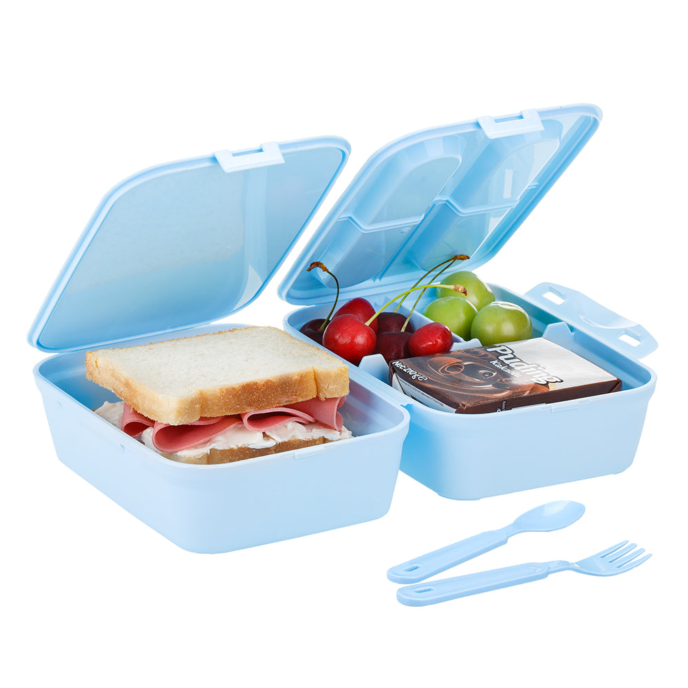 100% safe online checkout 4-Compartment Snack Container, Lunch Box