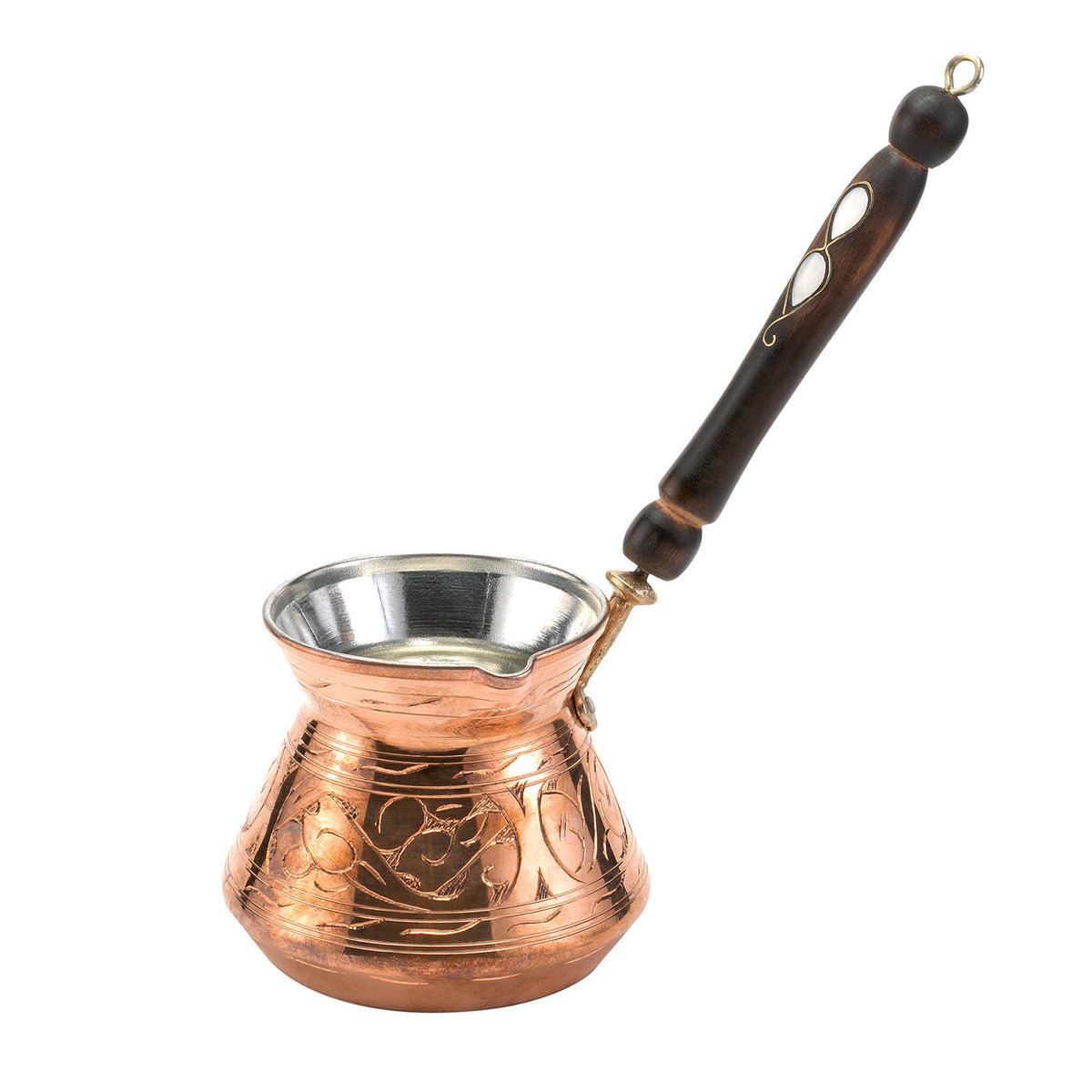 Snapklik.co : Replaceent Wooden Handle For Copper Coffee Pot, Teapots